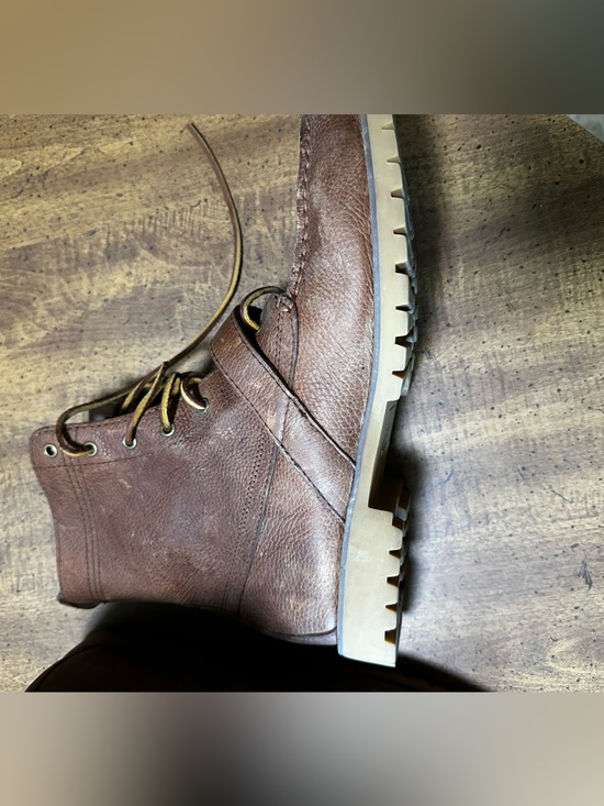 Polo by Ralph Lauren Brown Leather Lace-Up Buckle Boots main image 9